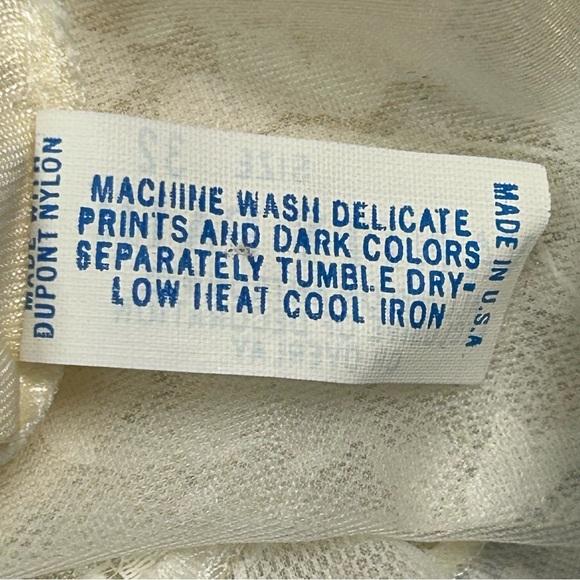 Vintage Vanity Fair Satin Lace Midi Slip Dress Chemise‎ Sz 32 Ivory Romantic 70s - Picture 7 of 9